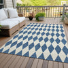 Piper Looms Chantille Diamonds ACN578 Navy Area Rug