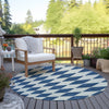 Piper Looms Chantille Diamonds ACN578 Navy Area Rug