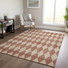 Piper Looms Chantille Diamonds ACN578 Paprika Area Rug Lifestyle Image Feature