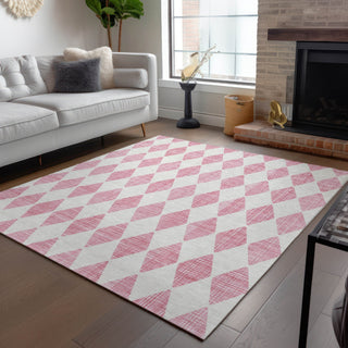 Piper Looms Chantille Diamonds ACN578 Pink Area Rug