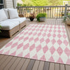 Piper Looms Chantille Diamonds ACN578 Pink Area Rug