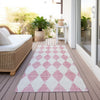 Piper Looms Chantille Diamonds ACN578 Pink Area Rug