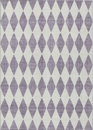 Piper Looms Chantille Diamonds ACN578 Purple Area Rug