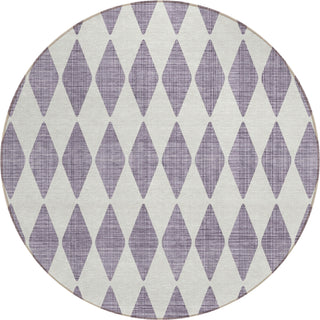 Piper Looms Chantille Diamonds ACN578 Purple Area Rug