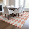 Piper Looms Chantille Diamonds ACN578 Salmon Area Rug Lifestyle Image Feature