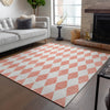 Piper Looms Chantille Diamonds ACN578 Salmon Area Rug