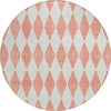 Piper Looms Chantille Diamonds ACN578 Salmon Area Rug