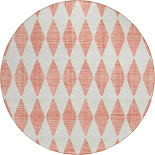 Piper Looms Chantille Diamonds ACN578 Salmon Area Rug