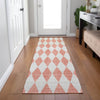 Piper Looms Chantille Diamonds ACN578 Salmon Area Rug