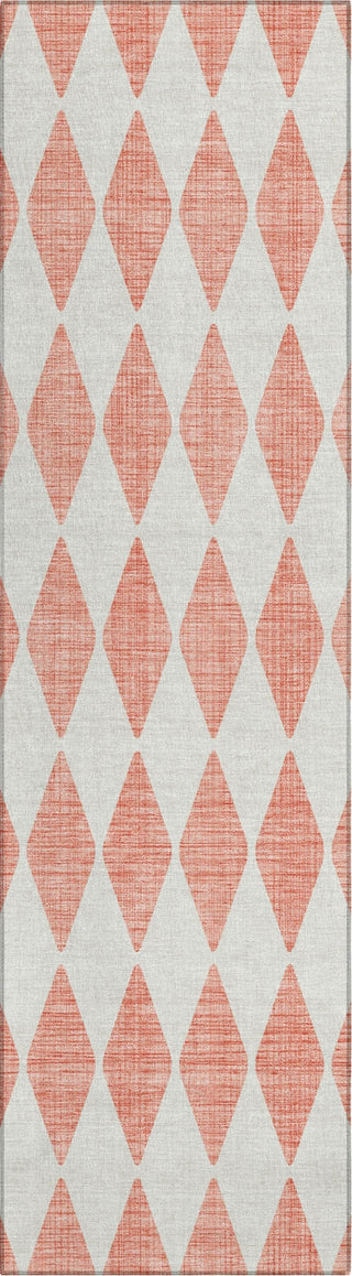 Piper Looms Chantille Diamonds ACN578 Salmon Area Rug