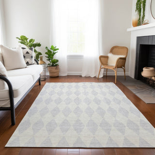 Piper Looms Chantille Diamonds ACN578 Silver Area Rug