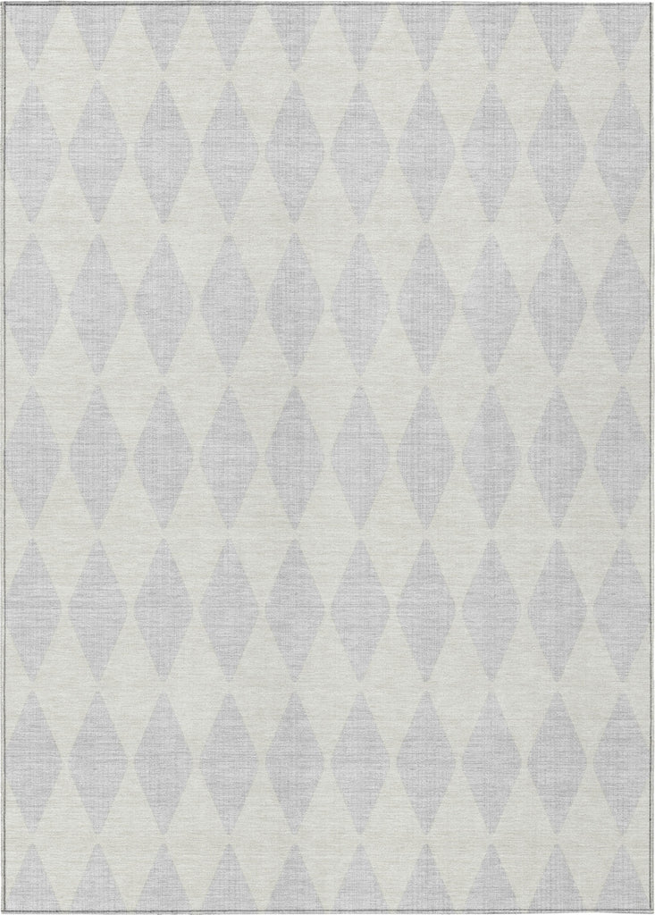 Piper Looms Chantille Diamonds ACN578 Silver Area Rug