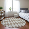 Piper Looms Chantille Diamonds ACN578 Taupe Area Rug