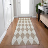 Piper Looms Chantille Diamonds ACN578 Taupe Area Rug