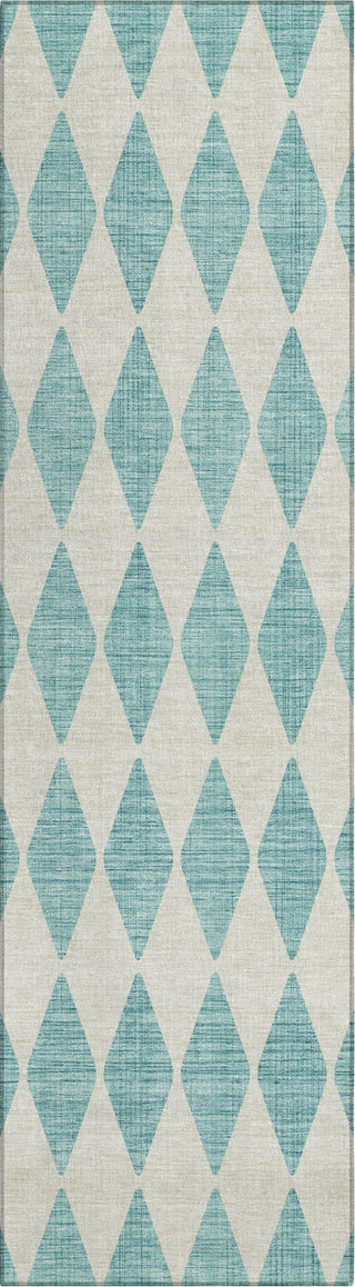 Piper Looms Chantille Diamonds ACN578 Teal Area Rug