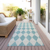 Piper Looms Chantille Diamonds ACN578 Teal Area Rug