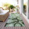 Piper Looms Chantille Circles ACN579 Green Area Rug