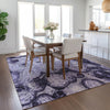 Piper Looms Chantille Circles ACN579 Purple Area Rug