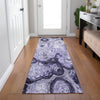 Piper Looms Chantille Circles ACN579 Purple Area Rug