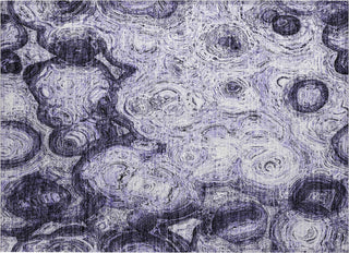 Piper Looms Chantille Circles ACN579 Purple Area Rug