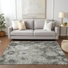 Piper Looms Chantille Circles ACN579 Silver Area Rug Lifestyle Image Feature