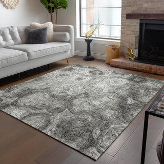 Piper Looms Chantille Circles ACN579 Silver Area Rug