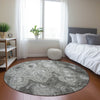 Piper Looms Chantille Circles ACN579 Silver Area Rug