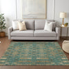 Piper Looms Chantille Moroccan ACN580 Teal Area Rug Lifestyle Image Feature