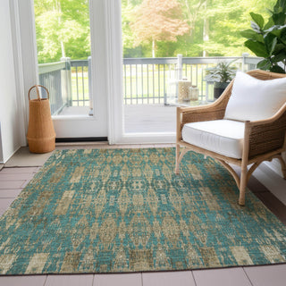 Piper Looms Chantille Moroccan ACN580 Teal Area Rug