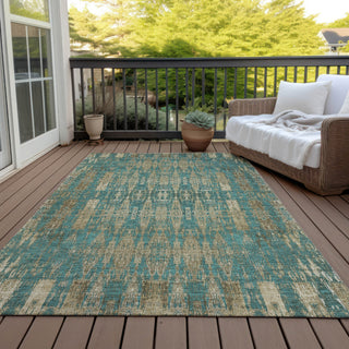 Piper Looms Chantille Moroccan ACN580 Teal Area Rug