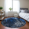 Piper Looms Chantille Squares ACN581 Blue Area Rug