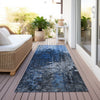 Piper Looms Chantille Squares ACN581 Blue Area Rug