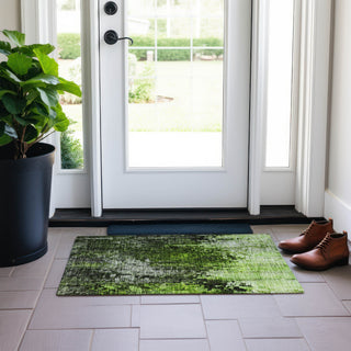 Piper Looms Chantille Squares ACN581 Green Area Rug