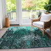 Piper Looms Chantille Squares ACN581 Teal Area Rug