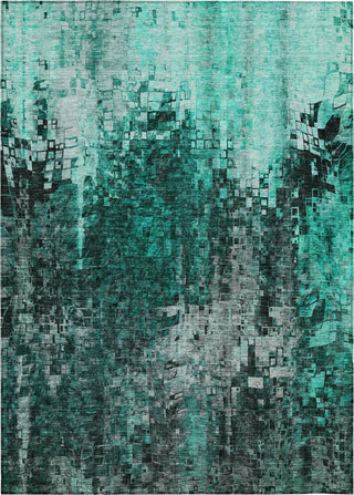 Piper Looms Chantille Squares ACN581 Teal Area Rug