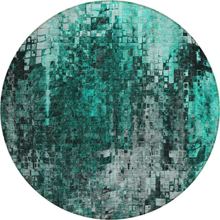 Piper Looms Chantille Squares ACN581 Teal Area Rug