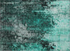 Piper Looms Chantille Squares ACN581 Teal Area Rug