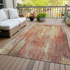 Piper Looms Chantille Stripes ACN582 Paprika Area Rug