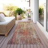 Piper Looms Chantille Stripes ACN582 Paprika Area Rug