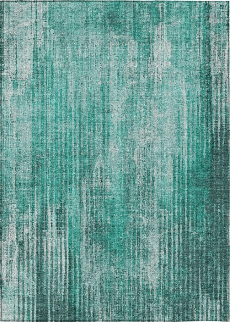 Piper Looms Chantille Stripes ACN582 Teal Area Rug