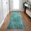 Piper Looms Chantille Stripes ACN582 Teal Area Rug