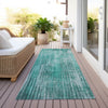 Piper Looms Chantille Stripes ACN582 Teal Area Rug