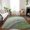 Piper Looms Chantille Waves ACN584 Green Area Rug
