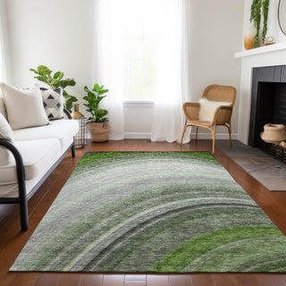 Piper Looms Chantille Waves ACN584 Green Area Rug