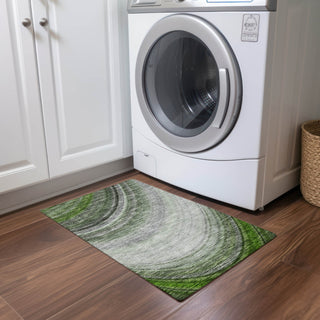 Piper Looms Chantille Waves ACN584 Green Area Rug