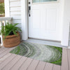 Piper Looms Chantille Waves ACN584 Green Area Rug