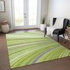 Piper Looms Chantille Waves ACN585 Aloe Area Rug Lifestyle Image Feature