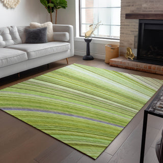 Piper Looms Chantille Waves ACN585 Aloe Area Rug