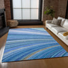 Piper Looms Chantille Waves ACN585 Blue Area Rug