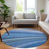 Piper Looms Chantille Waves ACN585 Blue Area Rug